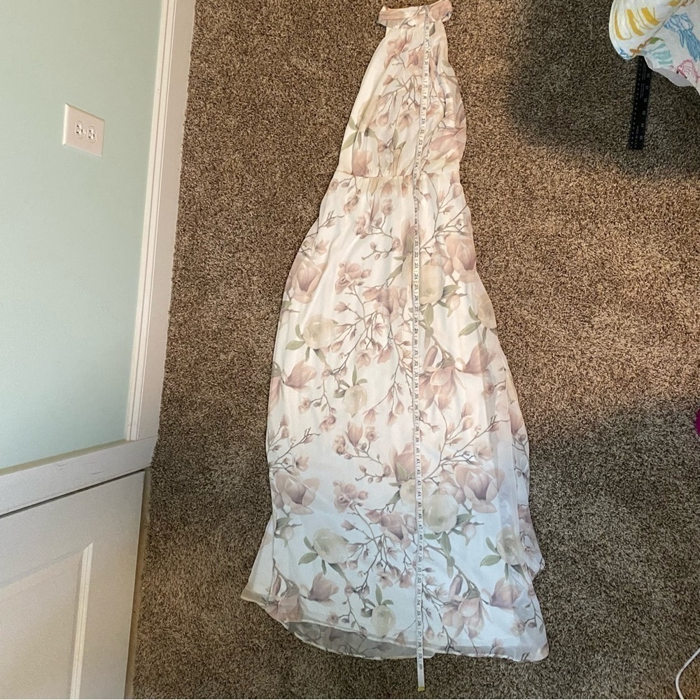 Show Me Your Mumu SMYM Collette Halter Collar Dress Floral Sz S Open Back - Picture 14 of 15